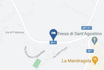 San Gimignano Carta Geografica - Tuscany - Siena