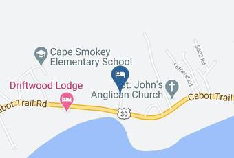 Sea Breeze Cottages And Motel Map - Nova Scotia - Victoria