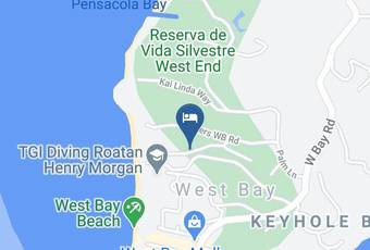 Seaside Inn Bed & Breakfast Mapa - Islas De La Bahia - Roatan