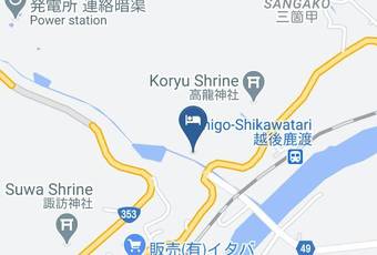 Sensuya Inn Map - Niigata Pref - Tsunan Townnakauonuma District