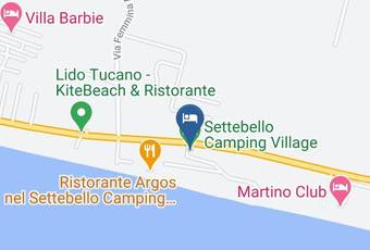 Settebello Camping Village Carta Geografica - Latium - Latina