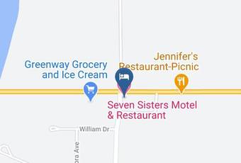 Seven Sisters Motel & Restaurant Kaart - Manitoba - Division 1