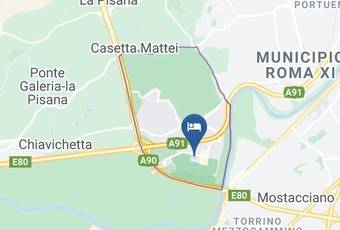 Sheraton Golf Parco De Medici Carta Geografica - Latium - Rome