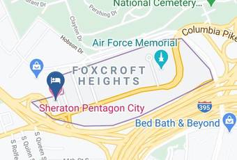Sheraton Pentagon City Hotel Map - Virginia - Arlington