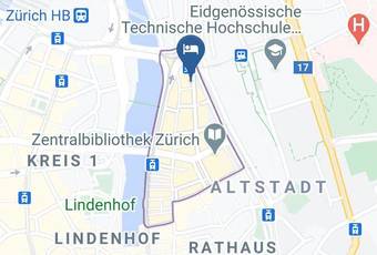 Sorell Hotel Rutli Map - Zurich - Zurich Niederdorf