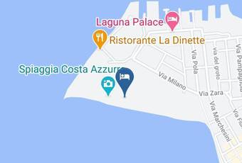 Spiaggia Costa Azzurra Carta Geografica - Friuli Venezia Giulia - Gorizia