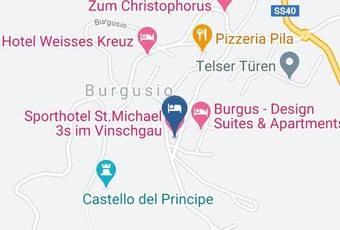 Sporthotel St Michael 3s Im Vinschgau Carta Geografica - Trentino Alto Adige - Bolzano