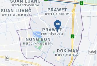 Summer Tree Hotel Mapa - Bangkok City - Prawet District