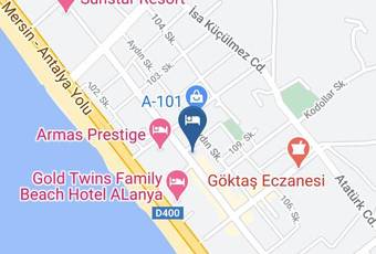 Sun Flower Otel Carta Geografica - Antalya - Alanya