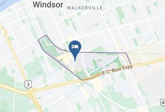 Howard Johnson Plaza By Wyndham Windsor Map - Ontario - Essex
