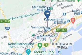 Super Hotel Kobe Map - Hyogo Pref - Kobe City Chuo Ward