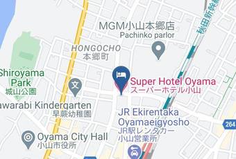 Super Hotel Oyama Map - Tochigi Pref - Oyama City