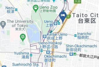 Sutton Place Hotel Ueno Map - Tokyo Met - Taito Ward