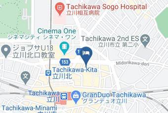 Tachikawa Grand Hotel Map - Tokyo Met - Tachikawa City