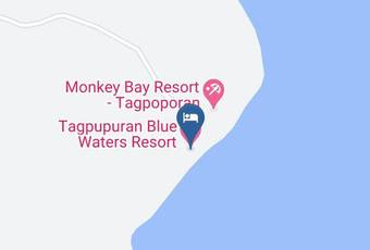 Tagpupuran Blue Waters Resort Map - Caraga - Surigao Del Sur