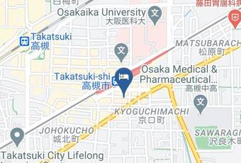 Takatsuki Sun Hotel Carta Geografica - Osaka Pref - Takatsuki City