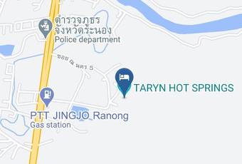 Taryn Hot Springs Carta Geografica - Ranong - Mueang Ranong District