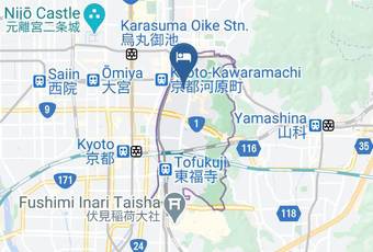 Tenyu Kyoto Map - Kyoto Pref - Kyoto City Higashiyama Ward