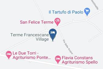 Terme Francescane Village Carta Geografica - Umbria - Perugia