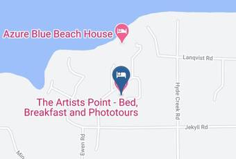 The Artists Point Bed Breakfast And Phototours Map - British Columbia - Mount Waddington