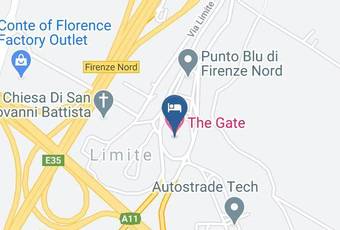 The Gate Hotel Carta Geografica - Tuscany - Florence