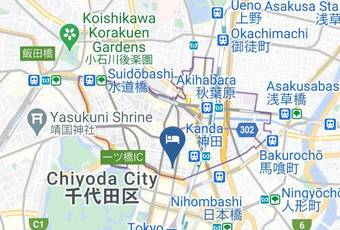The Wardrobe Hostel Tree Map - Tokyo Met - Chiyoda Ward