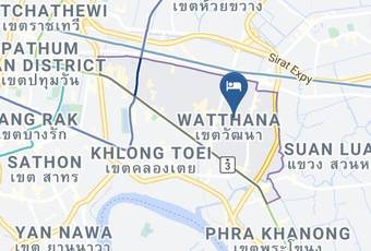 Thea Serviced Apartment Map - Bangkok City - Watthana
