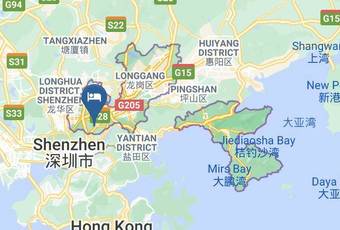 Time Coast Youth Hostel Shenzhen Mapa
 - Guangdong - Shenzhen