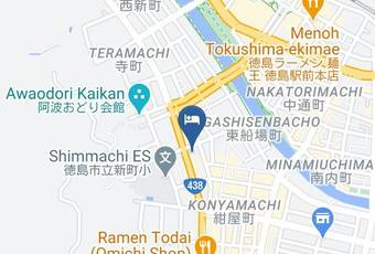 Toyoko Inn Tokushima Eki Bizan Guchi Map - Tokushima Pref - Tokushima City