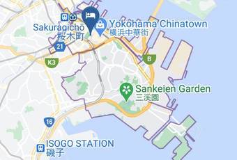 Toyoko Inn Yokohama Stadium Mae No 2 Map - Kanagawa Pref - Yokohama City Naka Ward