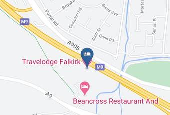 Travelodge Falkirk Map - Scotland - Falkirk