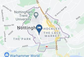 Travelodge Nottingham Central Map - England - Nottingham City