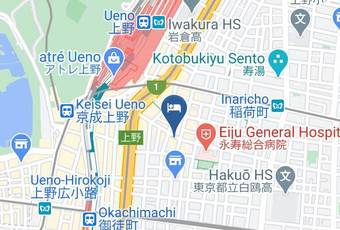 Ueno Terminal Hotel Map - Tokyo Met - Taito Ward