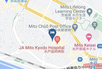 Urban Business Hotel Map - Ibaraki Pref - Mito City