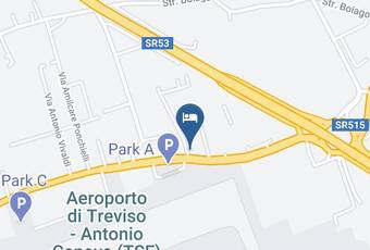 Venice Treviso Airport Bed Carta Geografica - Veneto - Treviso