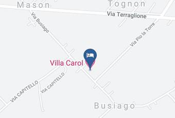 Villa Carol Carta Geografica - Veneto - Padua