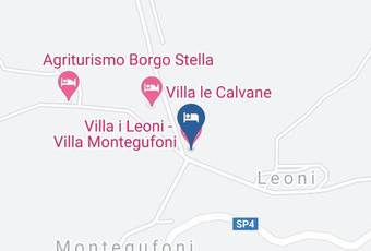 Villa I Leoni Villa Montegufoni Carta Geografica - Tuscany - Florence