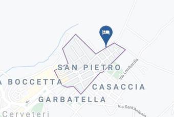 Villa Kaisra Carta Geografica - Latium - Rome