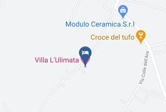 Villa L\'ulimata Carta Geografica - Latium - Latina