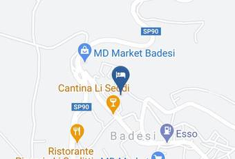 Villa La Minda Carta Geografica - Sardinia - Sassari