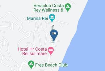 Villa Lucyenne Beach Carta Geografica - Sardinia - Province Of South Sardinia