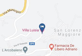 Villa Luisia Carta Geografica - Campania - Benevento