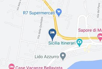 Villa Martorana Carta Geografica - Sicily - Agrigento