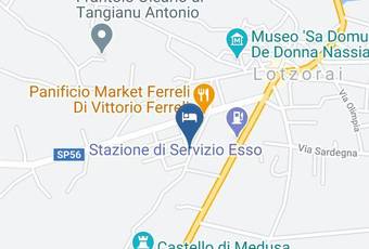 Villa Menhir Carta Geografica - Sardinia - Nuoro