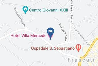 Hotel Villa Mercede Carta Geografica - Latium - Rome