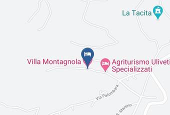 Villa Montagnola Carta Geografica - Latium - Rieti