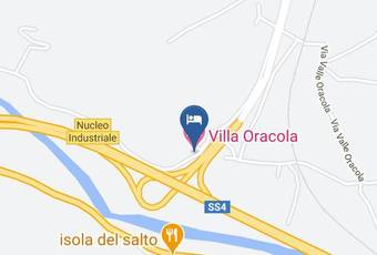 Villa Oracola Carta Geografica - Latium - Rieti