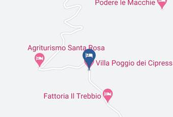 Villa Poggio Dei Cipressi Carta Geografica - Tuscany - Arezzo