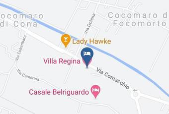 Villa Regina Carta Geografica - Emilia Romagna - Ferrara