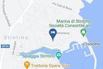 Villa Tanca Manna Stintino Porto Nuovo Carta Geografica - Sardinia - Sassari
